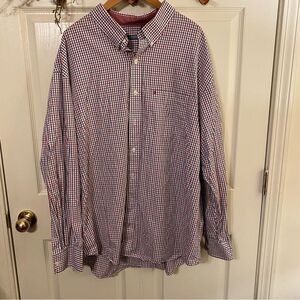 Izod Casual Button Down Shirt in Red and Blue